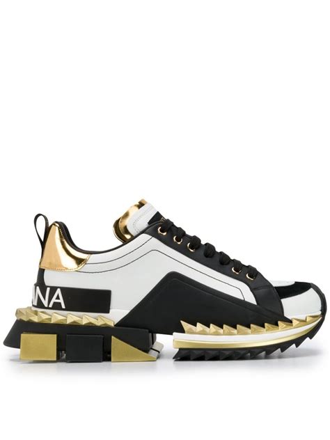 dolce gabbana king gold sneakers|dolce and gabanna men sneakers.